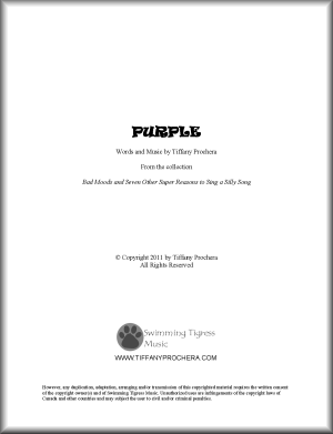 Purple Sheet Music Download