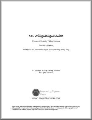 Mr. Willywallywolowitz Sheet Music Download